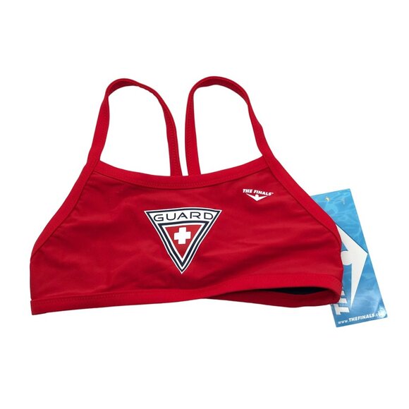 Tyr The Finals Womens Guard Reversible Bikini Swim Top Red Blue XS - Picture 1 of 4